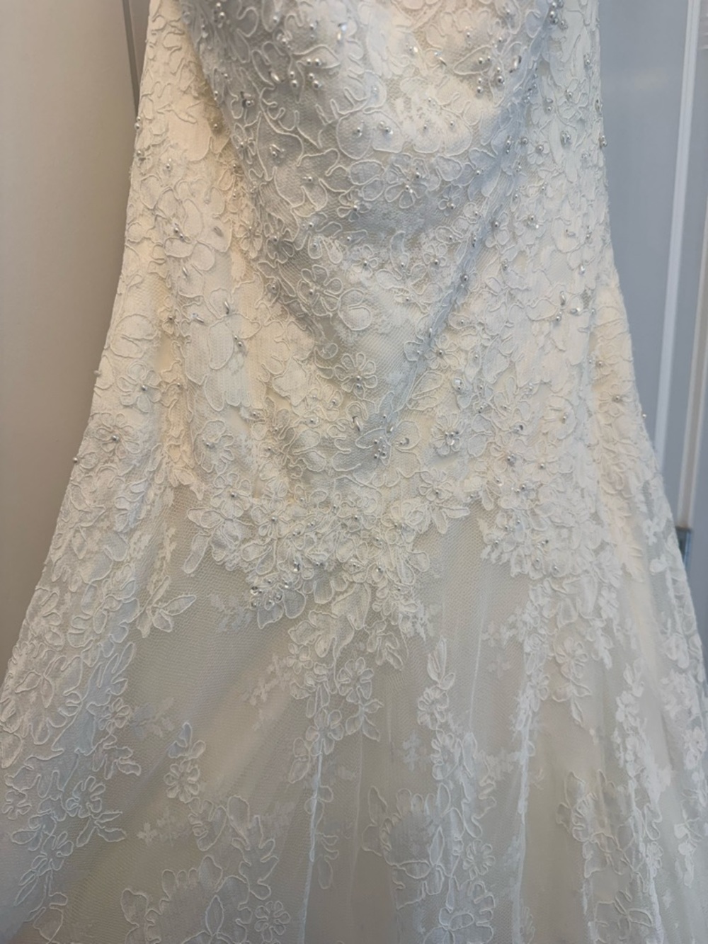 David’s Bridal Allover Beaded Ball Gown Wedding Dress
STYLE# WG3841 - Picture 3 of 7